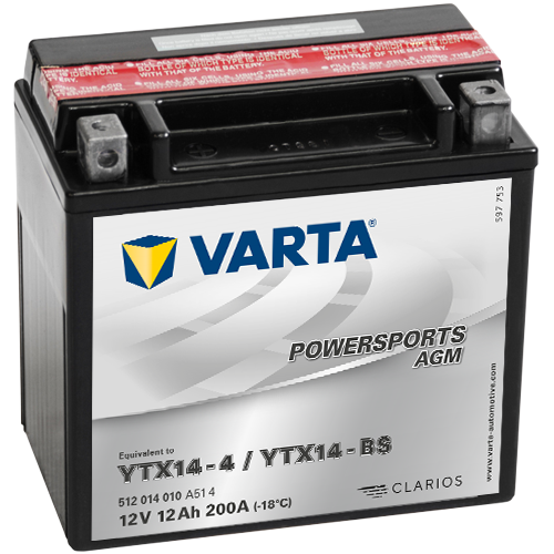 VARTA YTX-14 BATTERY